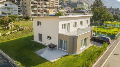 Grosser Balkon beim Dachgeschoss