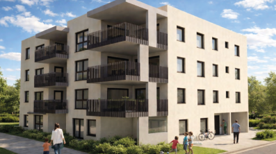 MFH Hofpark: Südansicht