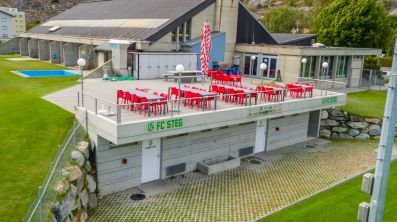 Grossflächige rollstuhlgängig Terrasse