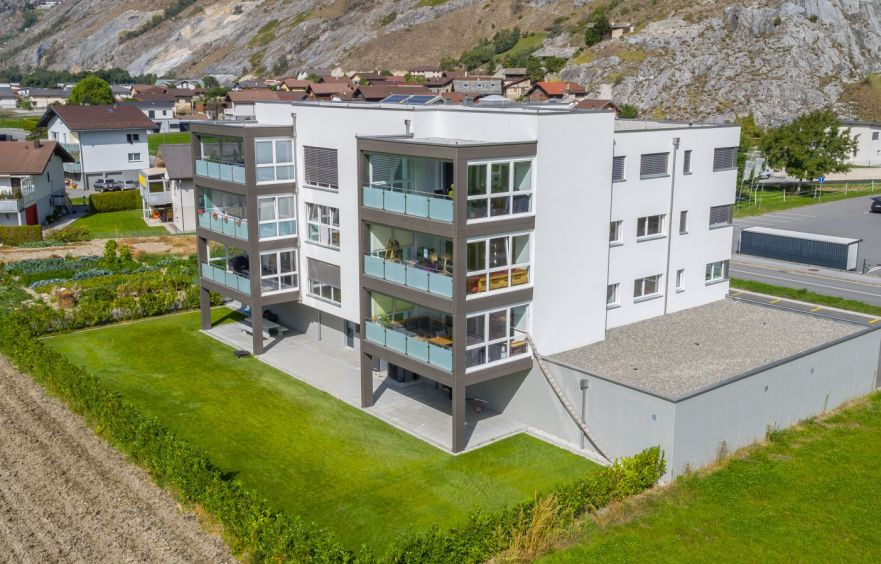 Terrassen mit Windschutz